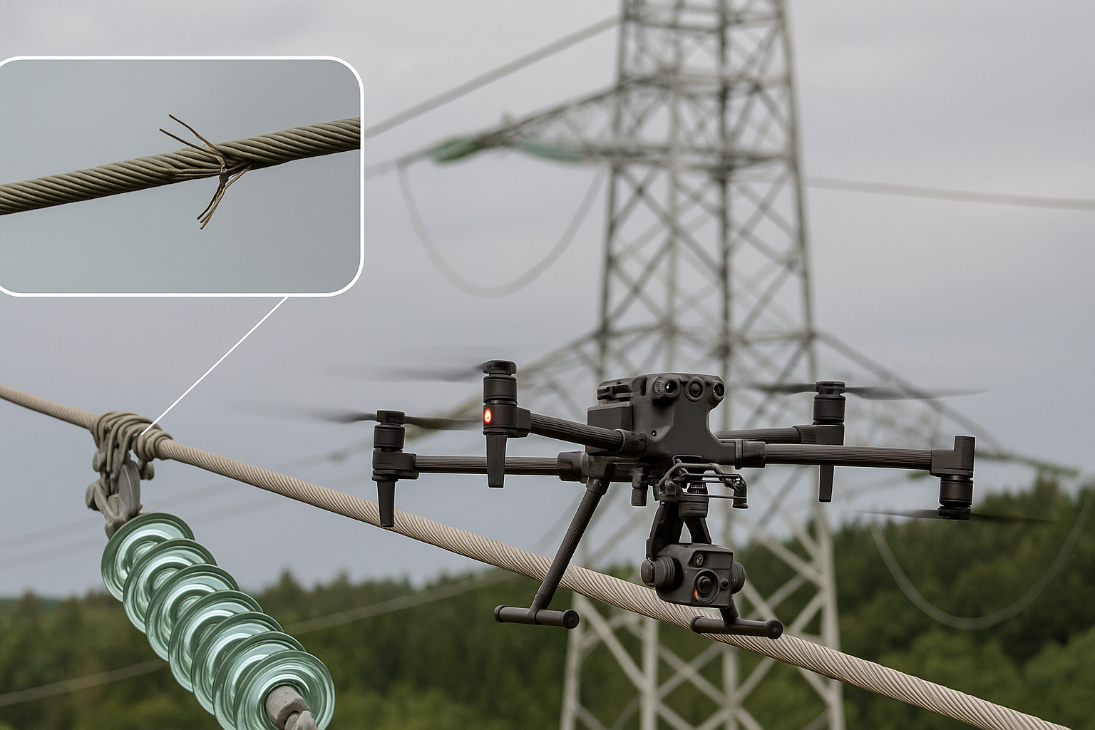 Sicherheitsabstand Kabelinspektion